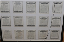 Full Set of 1924 W.D. & H.O. Wills Tobacco Cards - Complete Set of 25 - Framed