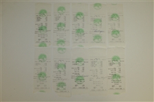Twenty Ben Hogan Signed Shady Oaks Member Checks JSA ALOA