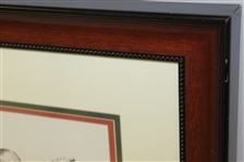 Walter Hagen Signed with Long Inscription Framed Print JSA ALOA