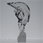Fine Lead Crystal Glass Sevres France Stylized Golfer in Hogan attire 