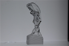 Fine Lead Crystal Glass Sevres France Stylized Golfer in Hogan attire 