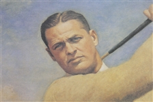 USGA Ltd Ed Bobby Jones Reproduction Print by Thomas Stephens - Similar Print Is Over Fireplace @ Berckmans Place