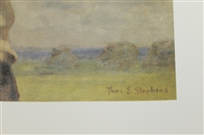 USGA Ltd Ed Bobby Jones Reproduction Print by Thomas Stephens - Similar Print Is Over Fireplace @ Berckmans Place