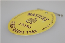 1965 Masters Tournament Series Badge #7221 - Jack Nicklaus' 2nd Green Jacket!