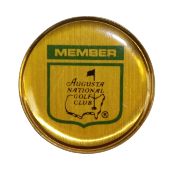 Vintage Augusta National Golf Club Members Round Pin