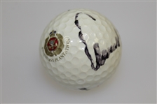 Arnold Palmer Signed Pinehurst Logo Ball JSA ALOA