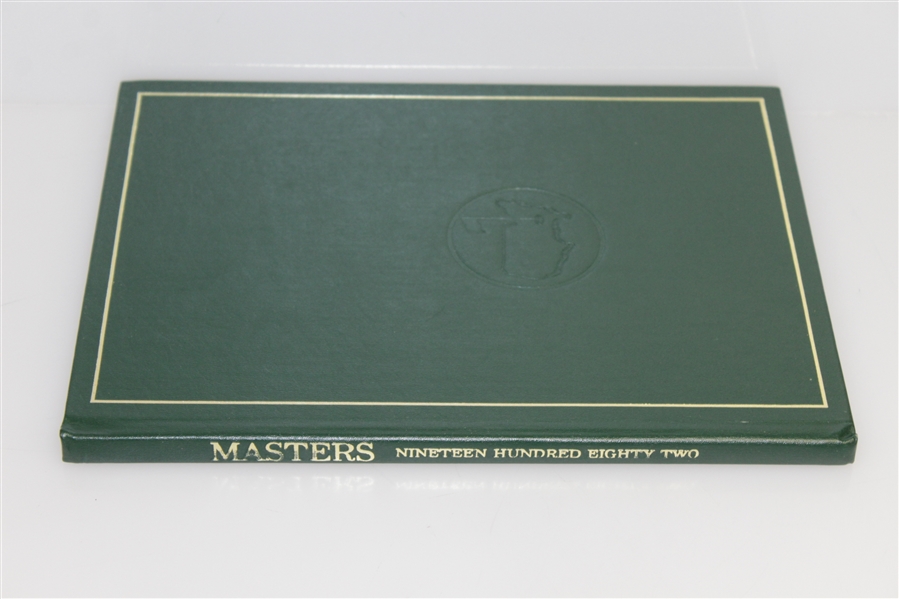 1982 Masters Tournament Annual Book - Signed By Winner Craig Stadler JSA ALOA