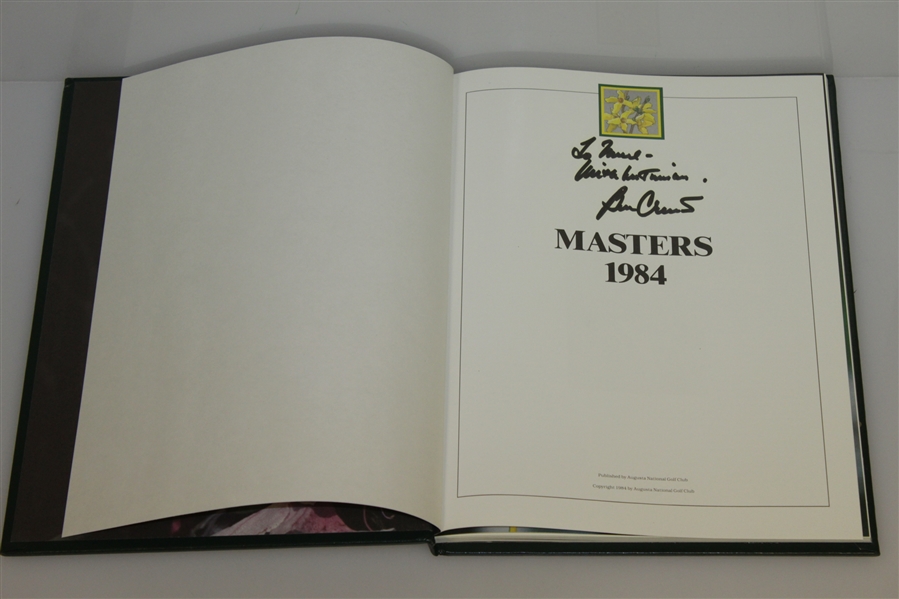 1984 Masters Tournament Annual Book - Signed By Winner Ben Crenshaw JSA ALOA
