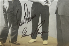 Arnold Palmer & Gary Player Dual Signed Vintage Photo JSA ALOA