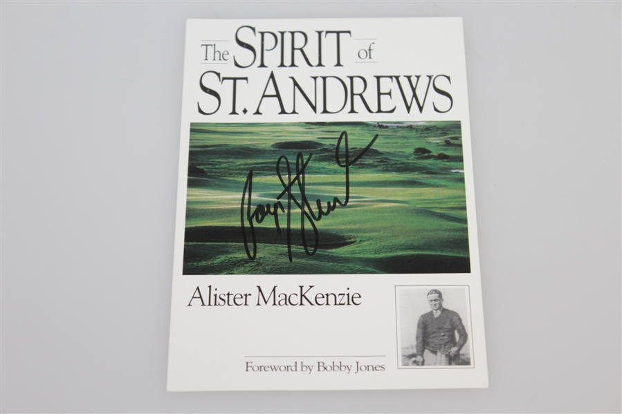 Payne Stewart Signed St Andrews Postcard with Celebration of Life Programs JSA ALOA