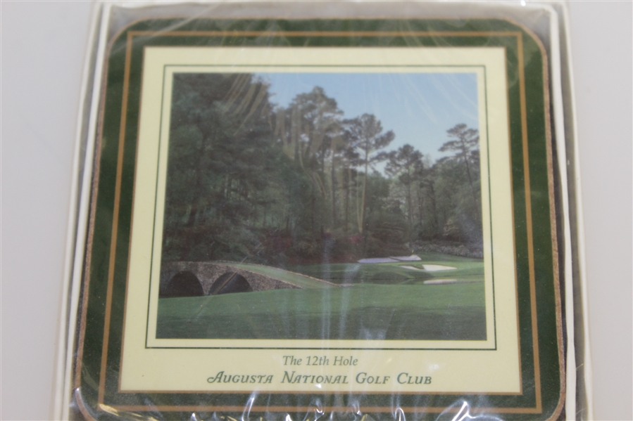 Augusta National Golf Club Coaster Full Set Depicting Famed Holes - Sealed