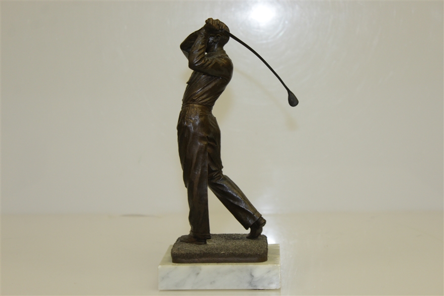 Walter Hagen Bronze Statue Mid-Swing - Golfer of the Decade 1918 to 1927