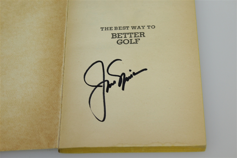 Jack Nicklaus Signed The Best Way to Better Golf 1968 Book JSA ALOA