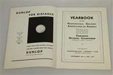 1931 PGA Championship Program - Wannamoisett CC - Tom Creavy Winner