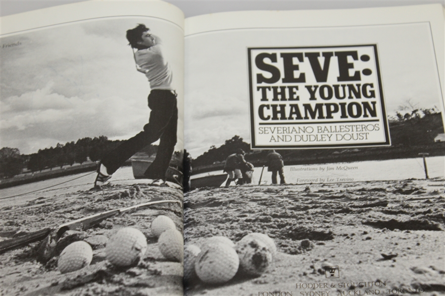 Seve Ballesteros Signed 'Seve: The Young Champion' Hardcover Book JSA ALOA