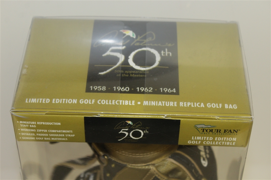Arnold Palmer's 50th Masters Appearance Lt Ed Commemorative Callaway Mini Golf Bag - April 2004