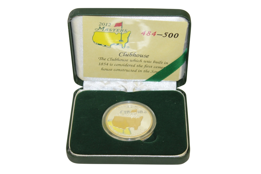 2012 Masters .999 Fine Silver Coin Depicting Clubhouse #484/500