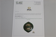 George S. May's PGA Badge/Credentials - Golf's Broadcasting Pioneer & Tam O'Shanter Club Owner
