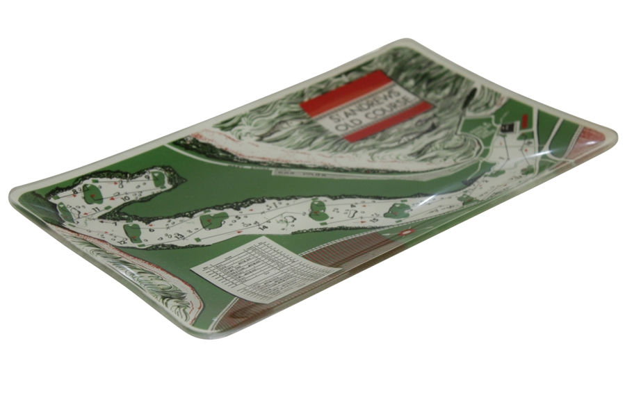 Vintage St Andrews Candy Dish / Tray - With Course Map