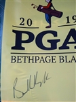 Brooks Koepka Signed 2019 PGA Championship at Bethpage Black Flag JSA ALOA