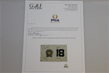 Cabrera, Glover, Cink & Yang Signed 2009 PGA Grand Slam of Golf Flag JSA ALOA