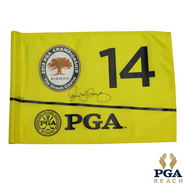 Rory McIlroy Signed 2012 PGA Championship at Kiawah Island Golf Resort Used Pin Flag #14 JSA ALOA