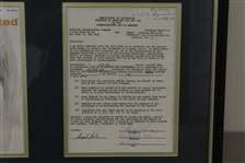 Tony Lema Signed 1963 'Challenge Golf' Contract with Sports Illustrated Cover Framed Presentation JSA ALOA