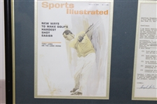Tony Lema Signed 1963 'Challenge Golf' Contract with Sports Illustrated Cover Framed Presentation JSA ALOA