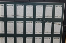(1931) Churchman Cigarettes Prominent Golfers Framed Presentation - Set of 50