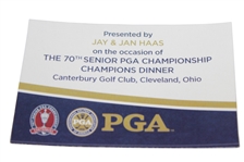 Jay Haas 2009 Senior PGA Championship Champions Dinner Silver Trophy Pitcher Gift - Handmade In Italy w/ Note & Silver Maker's Stamp