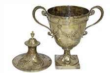 EZ Go PGA National Golf Club Match Play Championship Silver Loving Cup Trophy - Chuck Malchaski '65, Jerry Cooper '66 And Bob Frainey '64