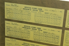 Johnny Miller's Record 49 Under Par 1975 Score Cards from Phoenix & Tucson Open - Consecutive Events JSA ALOA