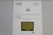 Johnny Miller's Record 49 Under Par 1975 Score Cards from Phoenix & Tucson Open - Consecutive Events JSA ALOA
