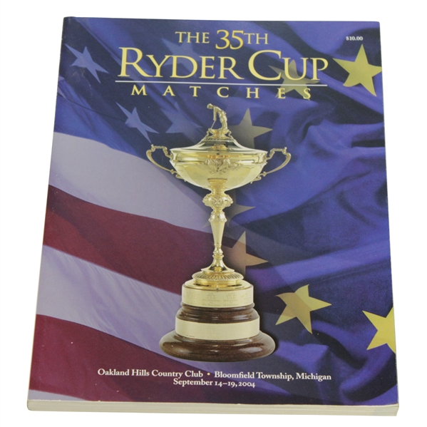 2004 Ryder Cup at Oakland Hills Program