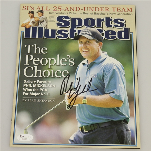Phil Mickelson Signed 2005 Sports Illustrated 'The People's Choice' Magazine JSA #J55591