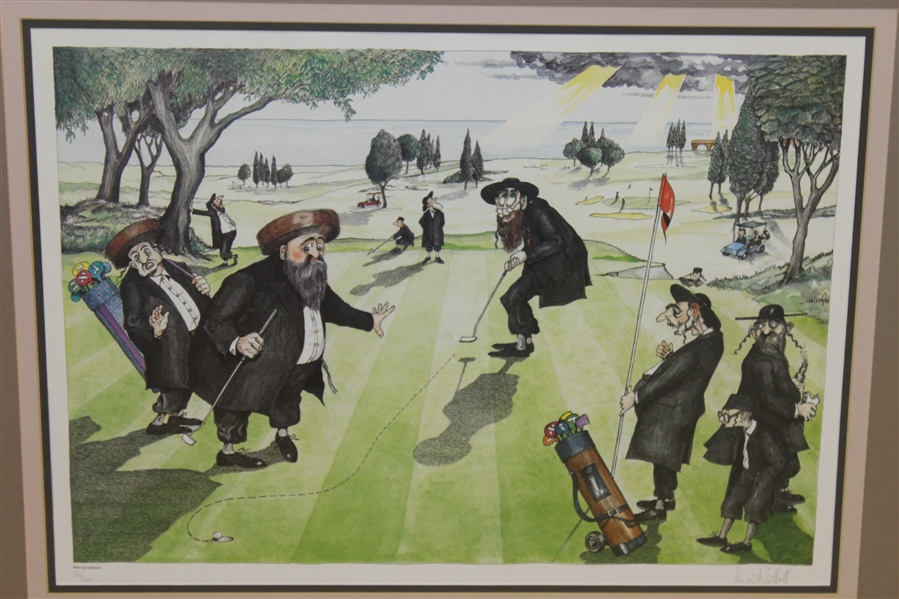 'The Perfect Putt' Ltd Ed 170/300 Lithograph Signed by Artist Martin Holt