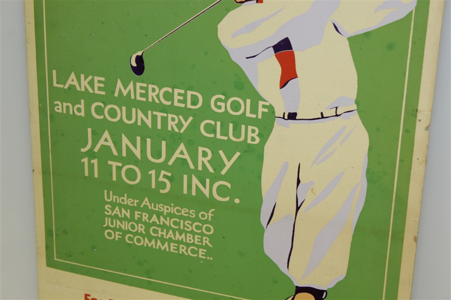1920s Fourth National Match Play Open Golf Championship in San Fran Broadside - Vibrant Graphics 