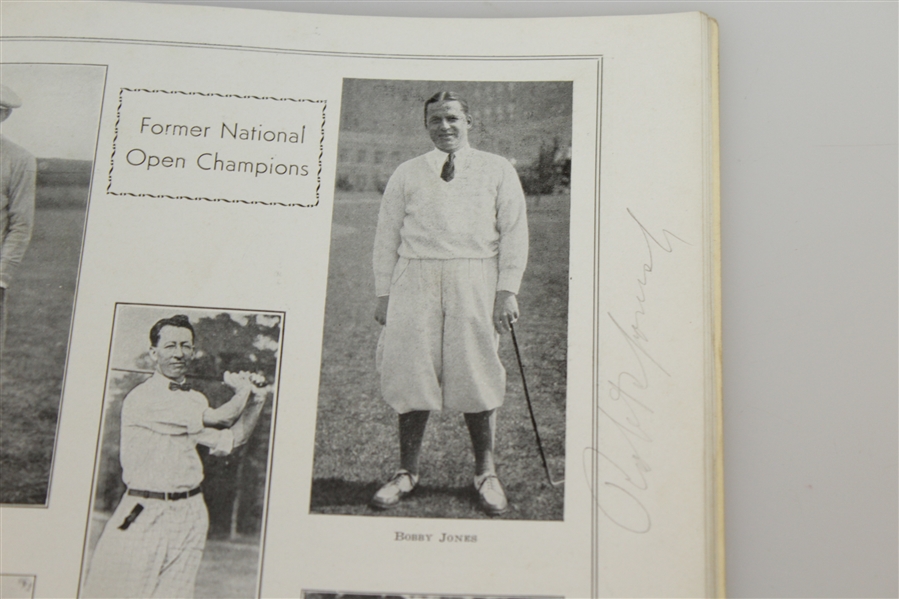 1935 US Open at Oakmont CC Program Signed by Bobby Jones JSA FULL Z42967