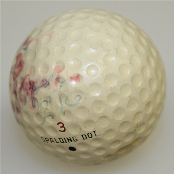 Ben Hogan 1948 US Open at Riviera CC Championship Used Spalding Dot Golf Ball-Gifted to Ralph Hutchison
