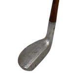 Vintage Hickory Shaft Mallet Putter w/Beveled Crown, Neck Joint, & “RM” Stamping
