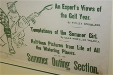 New York Sunday Journal Summer Outing Section Advertising Poster