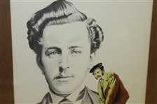 Young Tom Morris Head Sketch and Golf Stance by Jim McQueen