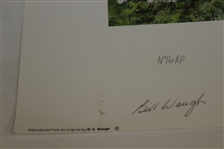 Augusta National Hole 16 Print w/ Robert Trent Jones Signature by Bill Waugh - Artist Proof #16
