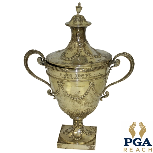 1960's EZ Go PGA National Golf Club Match Play Championship Silver Loving Cup Trophy