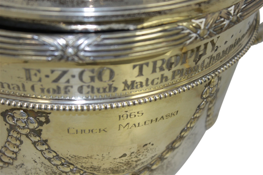 1960's EZ Go PGA National Golf Club Match Play Championship Silver Loving Cup Trophy