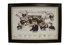 2014 Ryder Cup Team Signed Canvas by T. Watson, Spieth, Mickelson, Fowler, Reed Etc. FULL JSA #Z91304