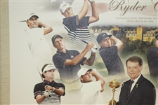 2014 Ryder Cup Team Signed Canvas by T. Watson, Spieth, Mickelson, Fowler, Reed Etc. FULL JSA #Z91304