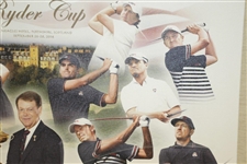 2014 Ryder Cup Team Signed Canvas by T. Watson, Spieth, Mickelson, Fowler, Reed Etc. FULL JSA #Z91304