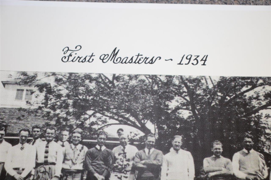 1934 First Masters Acushnet Augusta Invitational Field Photo - Reproduction
