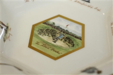 Road Bunker St Andrews Dish w/ James Braid by Pointers of London Illustrated by Bill Waugh